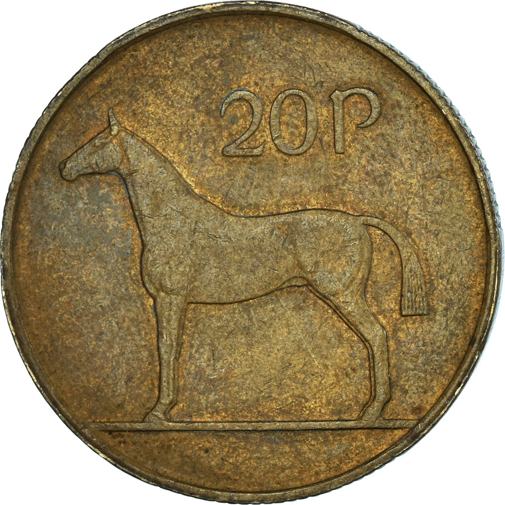 Munten, Ierland, 20 Pence, 1986
