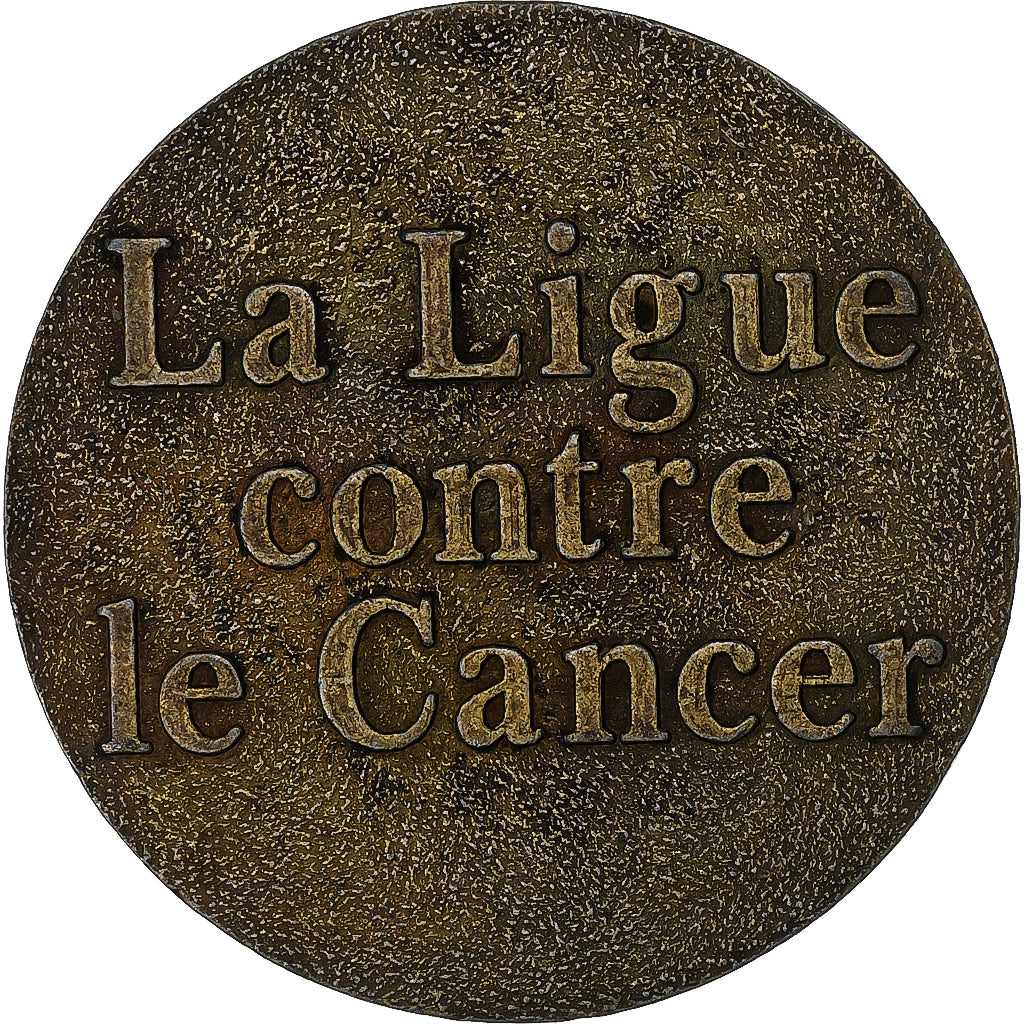 Frankreich, Medaille, Ligue contre le Cancer, Messing, VZ