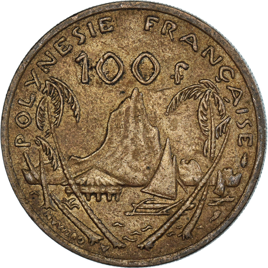 Moneta, Polinezja Francuska, 100 Francs, 1986