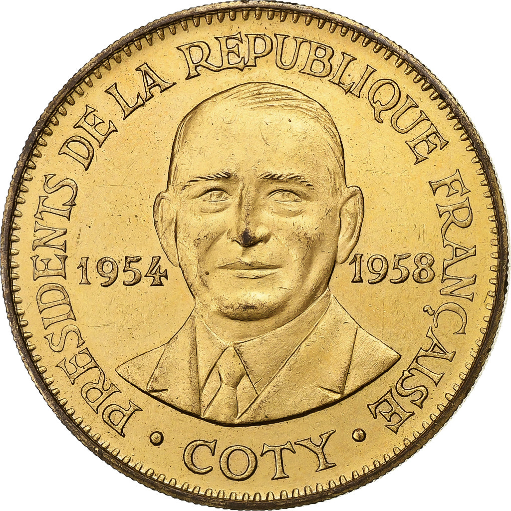 Frankrijk, Medaille, Les Présidents de la République, René Coty, MDP