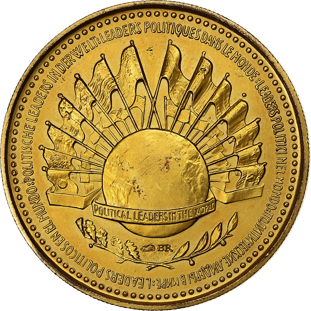 Frankreich, Medaille, Robert Schuman, Political leaders in the World, MDP