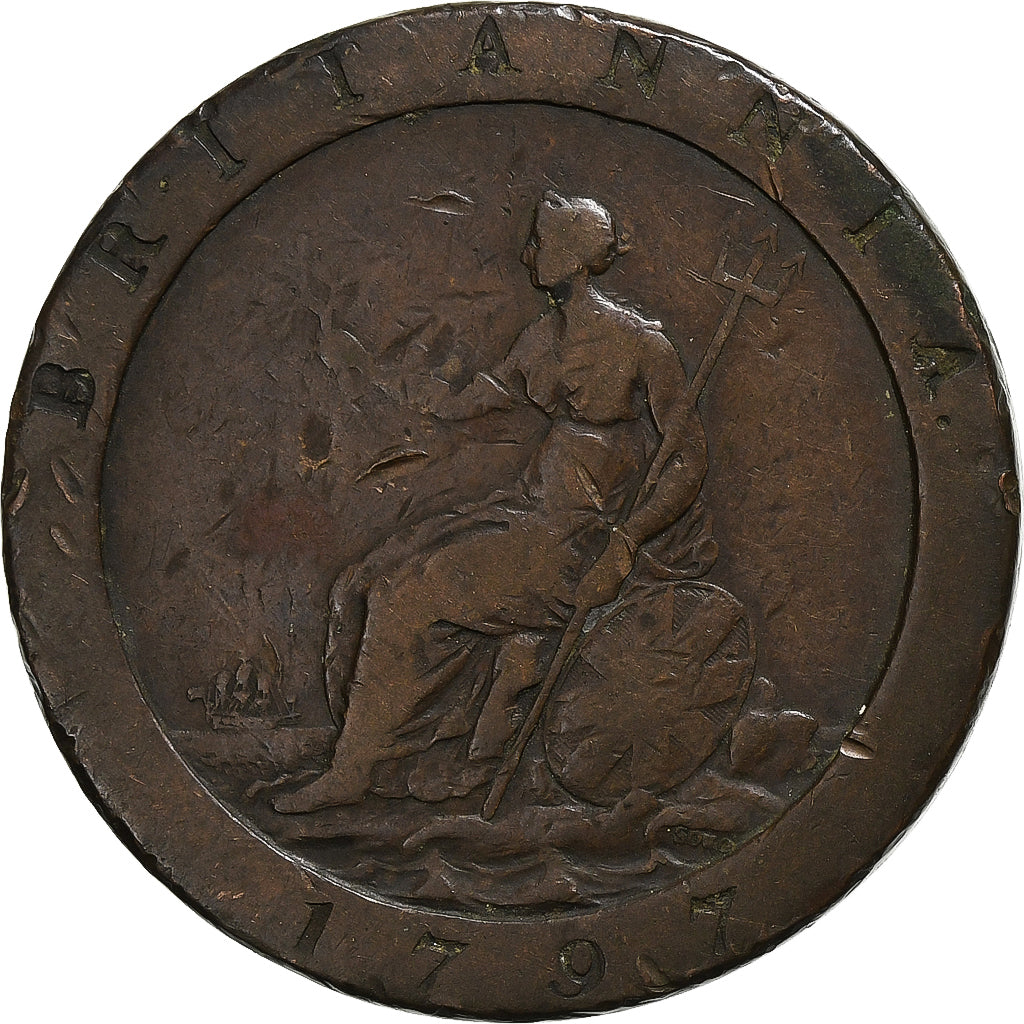 Great Britain, George III, Penny, 1797, Soho, Copper, VF(20-25)
