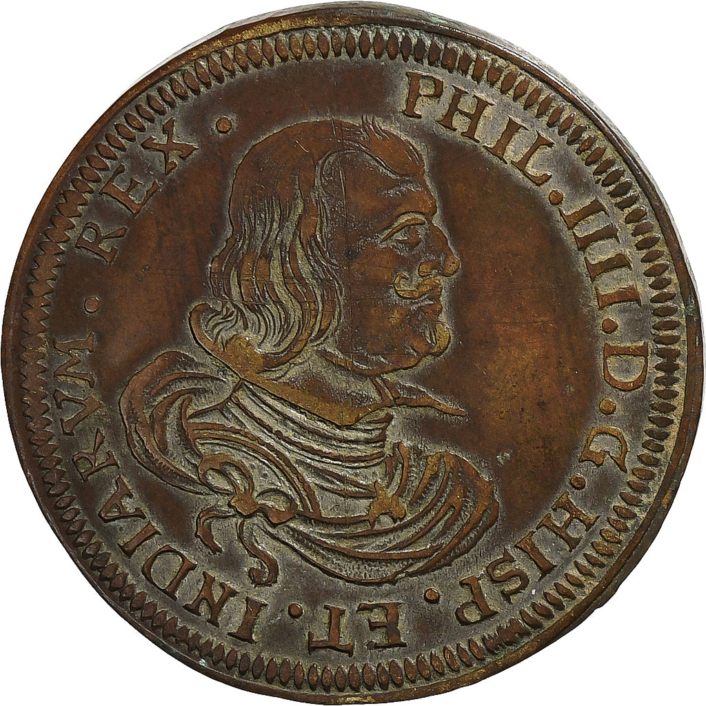 Spanish Netherlands, Rechenpfennig, Philippe IV, Brass, EF(40-45)