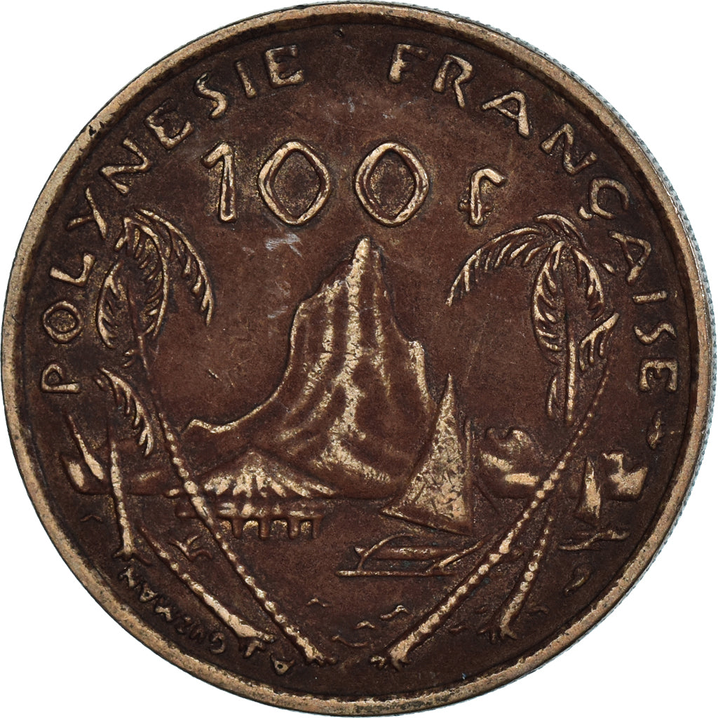 Monnaie, Polynésie française, 100 Francs, 1976