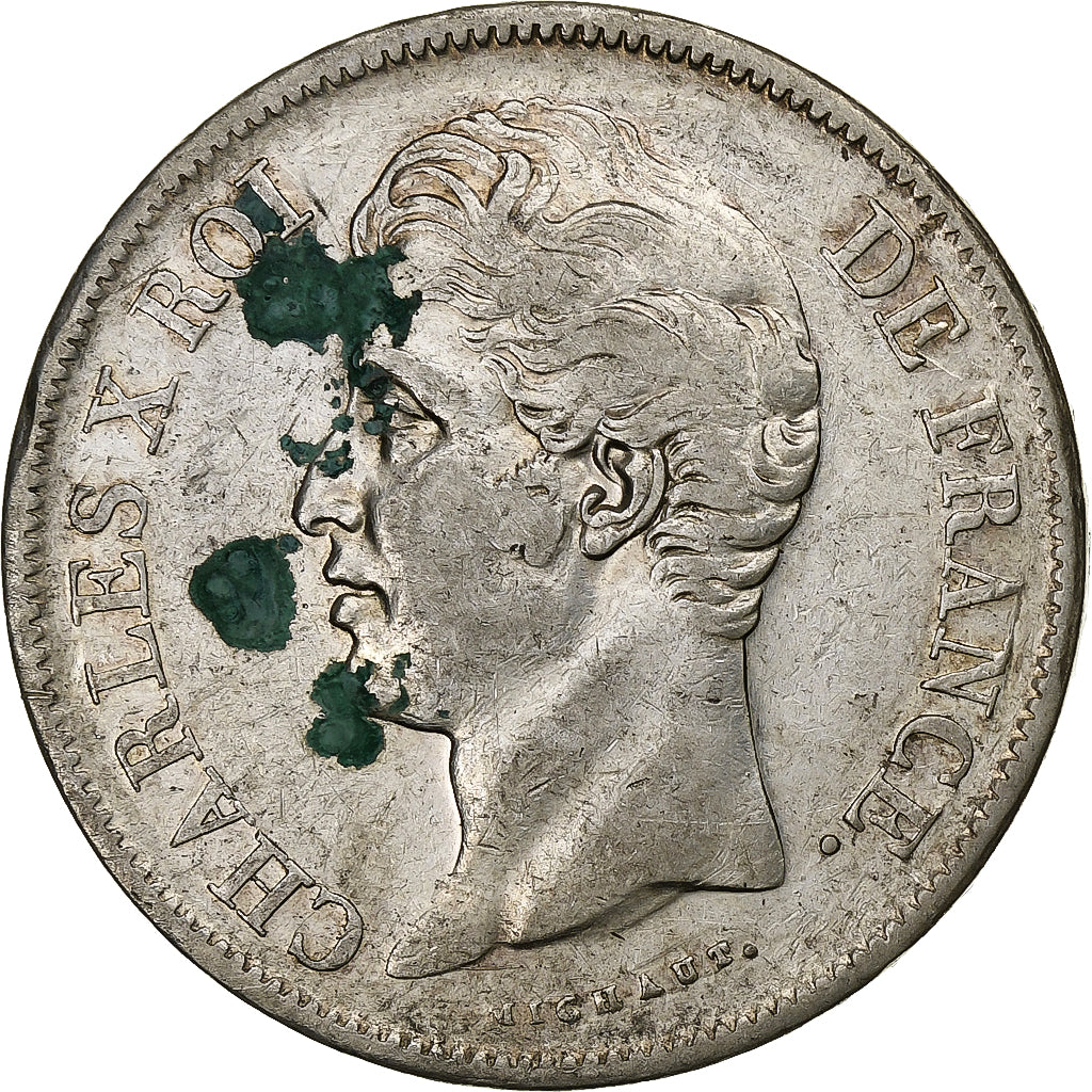 Frankreich, Charles X, 5 Francs, 1830, Lille, Silber, SS, Gadoury:644