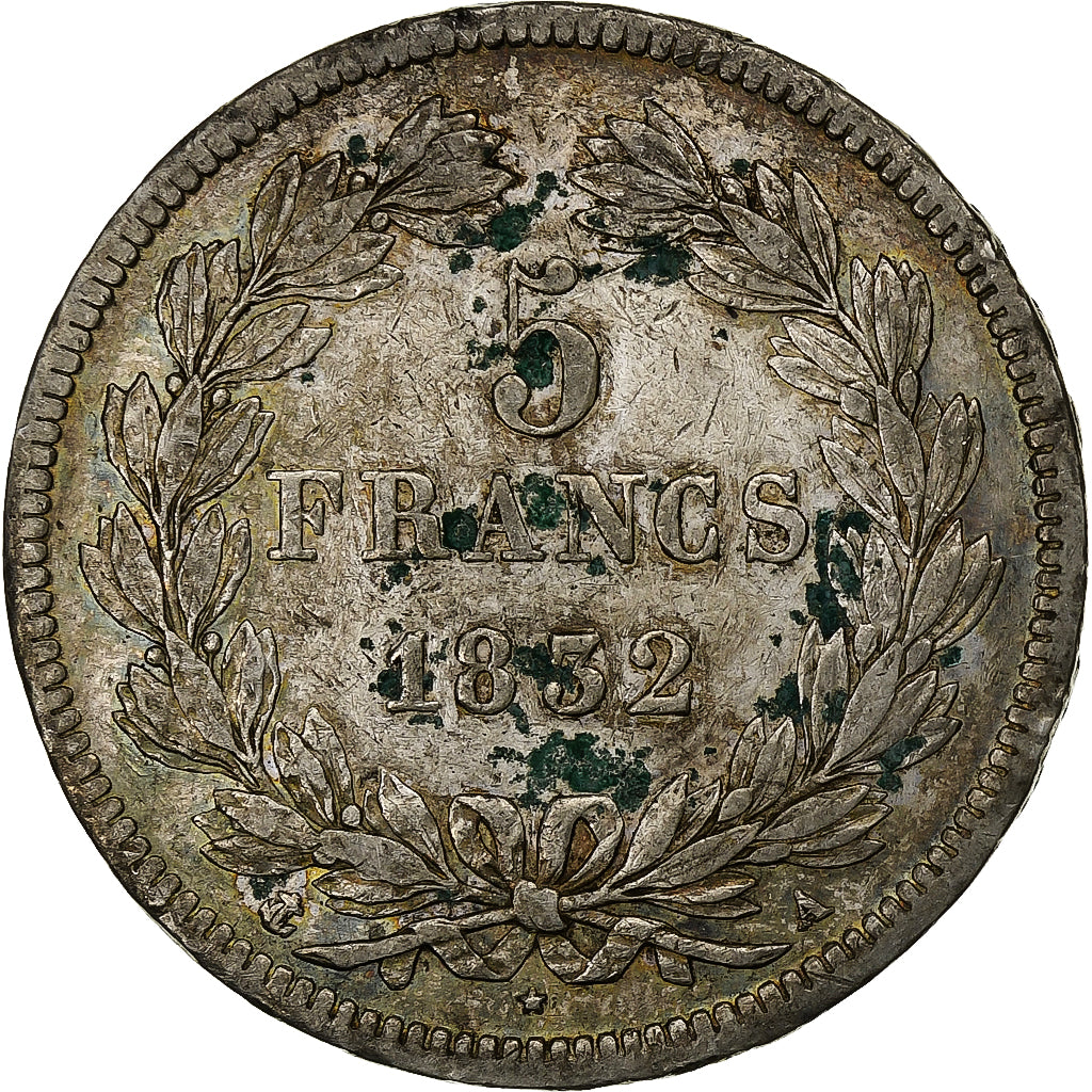 France, Louis-Philippe I, 5 Francs, 1832, Paris, Silver, AU(50-53)