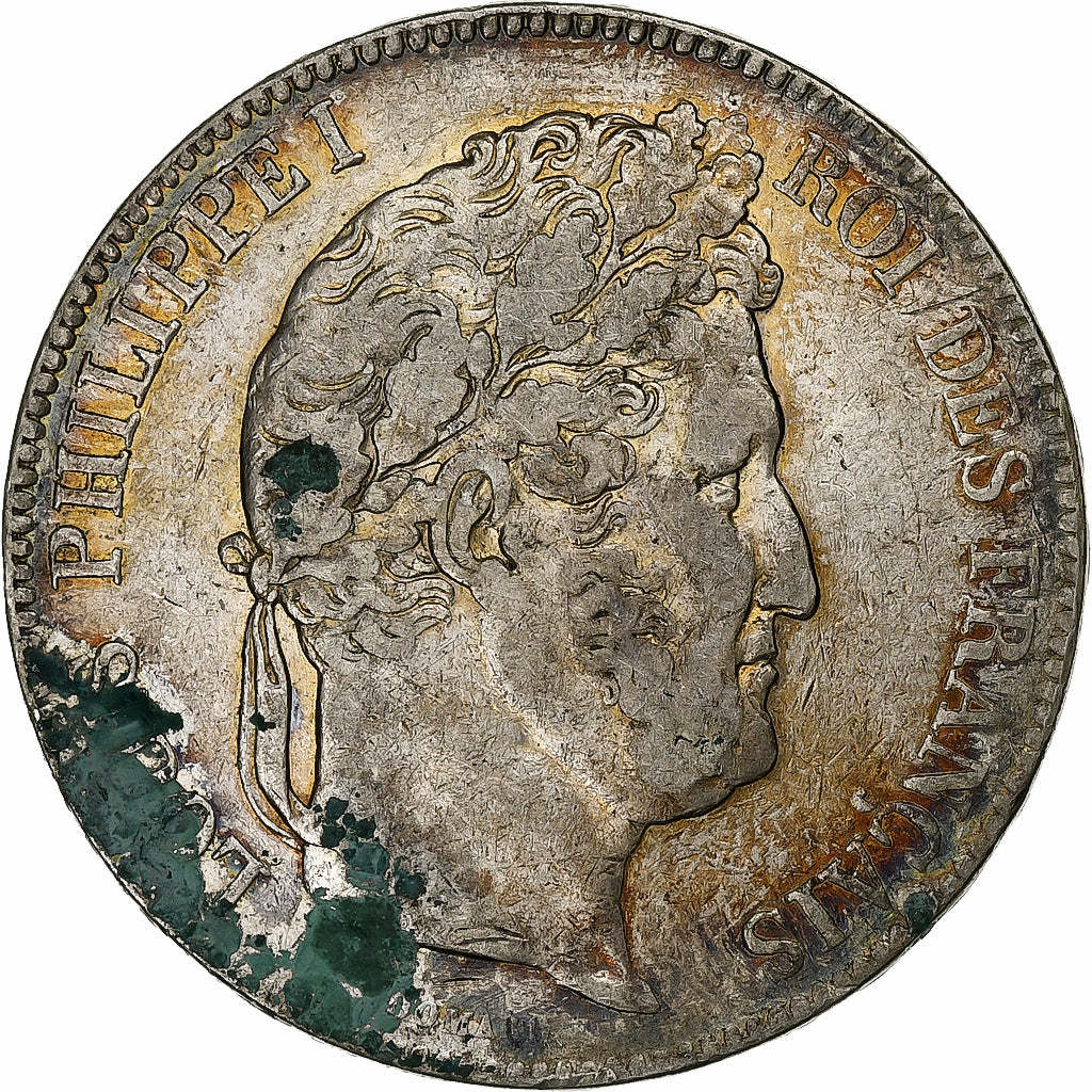 France, Louis-Philippe I, 5 Francs, 1833, Paris, Silver, AU(50-53)
