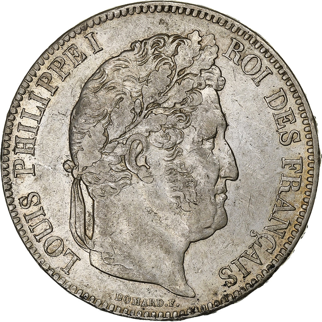 Francja, Louis-Philippe I, 5 Francs, 1833, Nantes, Srebro, AU(50-53)