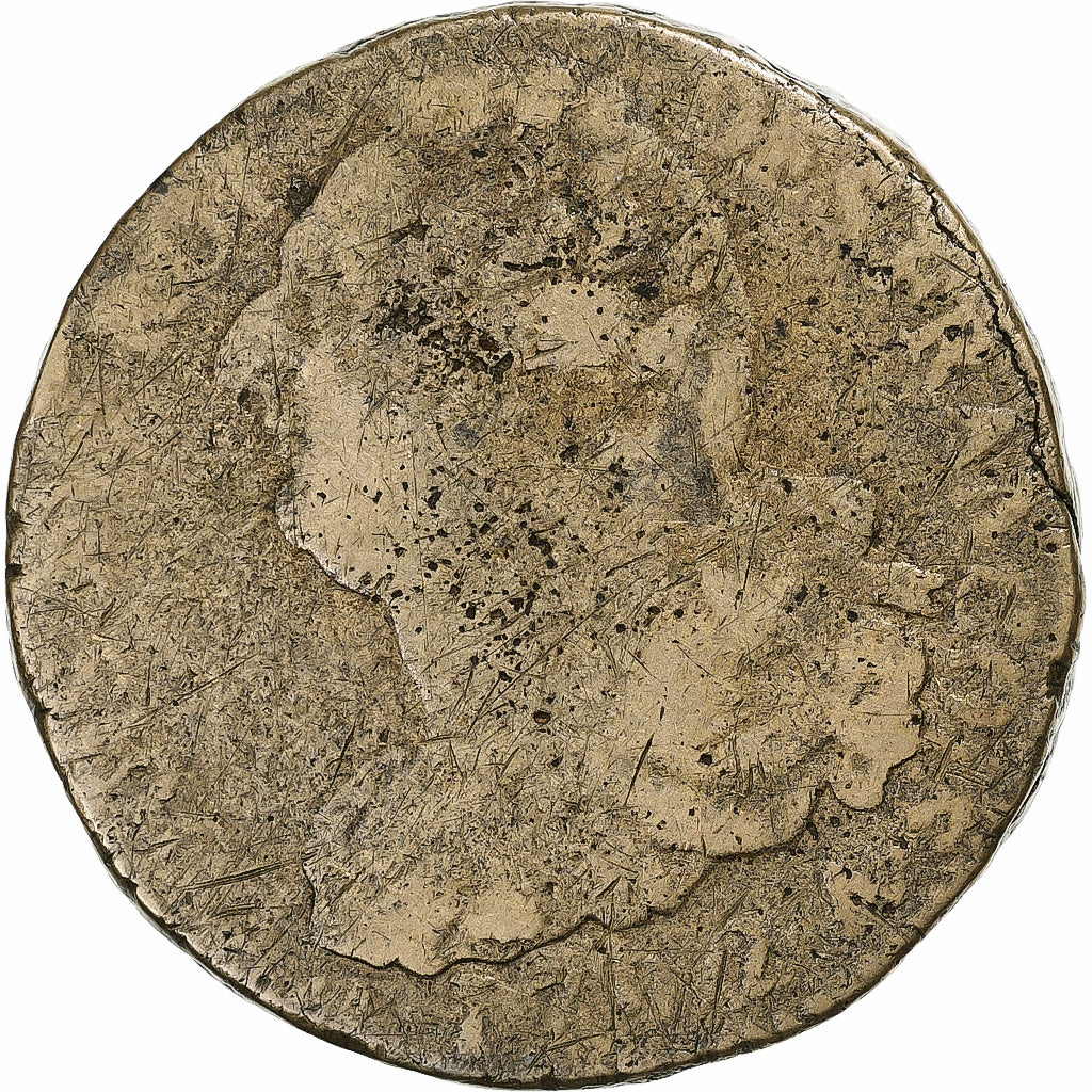 Frankreich, Louis XVI, 2 sols François, 1792 / AN 4, Paris, Métal de cloche, S