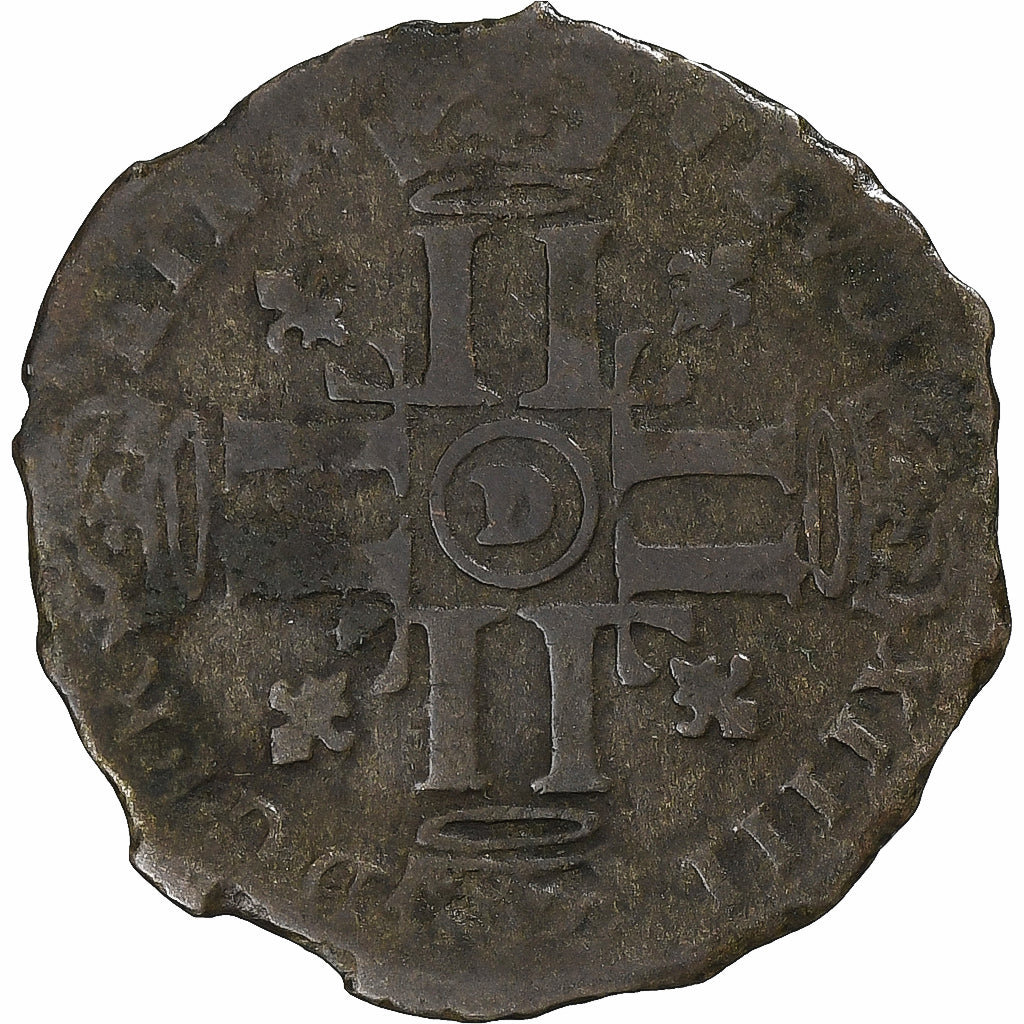 Francia, Louis XIV, Quinzain, 1695, Lyon, Biglione, B+