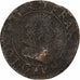 Francia, Louis XIII, Double Tournois, 1627, Paris, Cobre, BC+