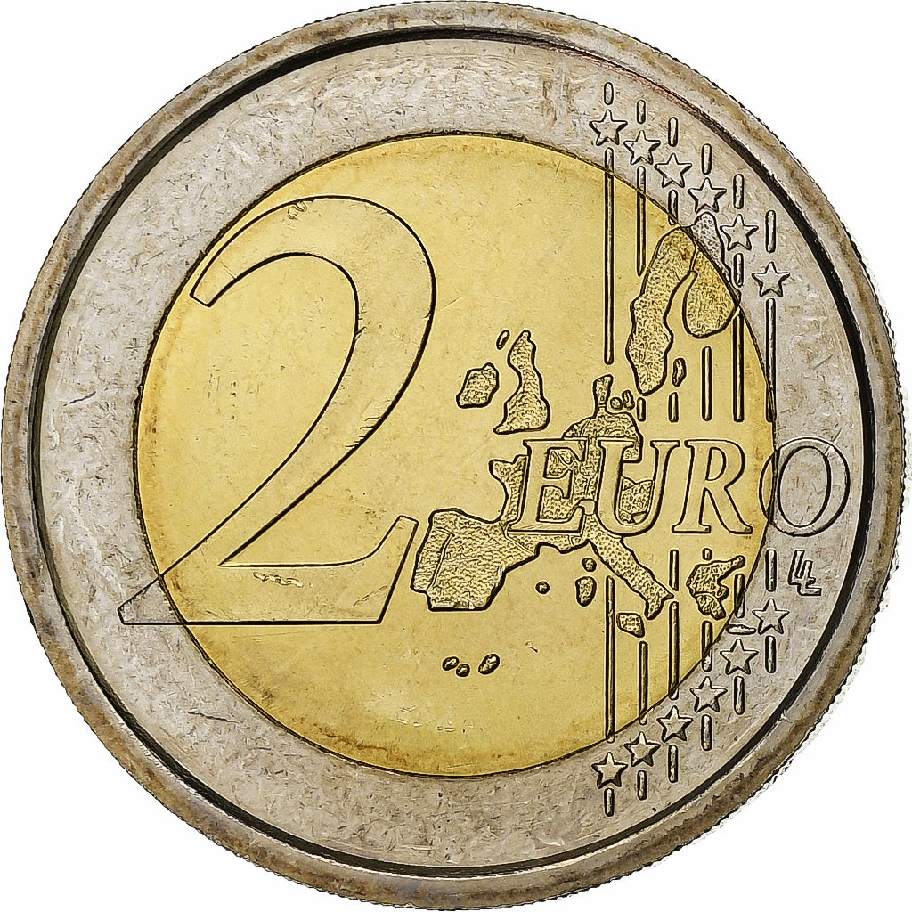 Italia, 2 Euro, European Constitution, 2005, Rome, Bimetálico, SC