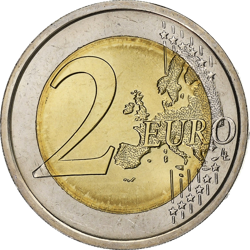 Italia, 2 Euro, Louis Braille, 2009, Rome, Bimetálico, SC