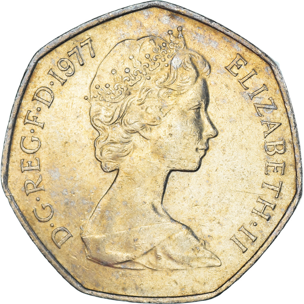 Coin, Great Britain, 50 New Pence, 1977