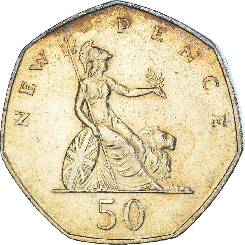 Coin, Great Britain, 50 New Pence, 1977
