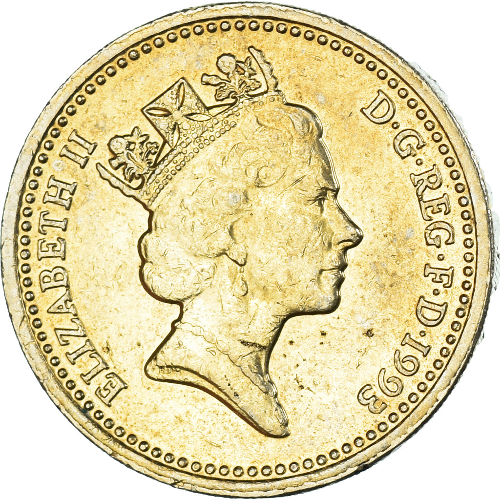 Coin, Great Britain, Pound, 1993