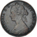 Moneda, Gran Bretaña, 1/2 Penny, 1861
