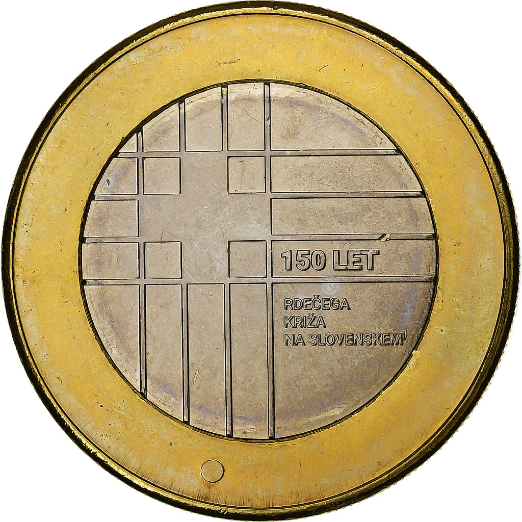 Slovenia, 3 Euro, Slovenian Red Cross, 2016, Rome, Bi-Metallic, MS(60-62)