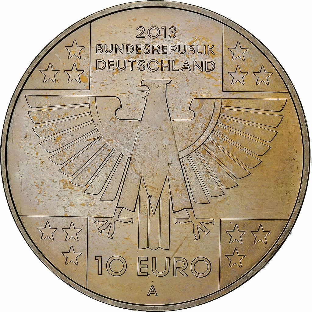 Alemanha, 10 Euro, German Red Cross, 2013, Berlin, Cupronickel, MS(63)