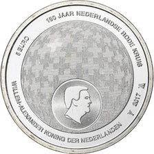 Países Bajos, Willem-Alexander, 5 Euro, Dutch Red Cross, 2017, Utrecht, Plata