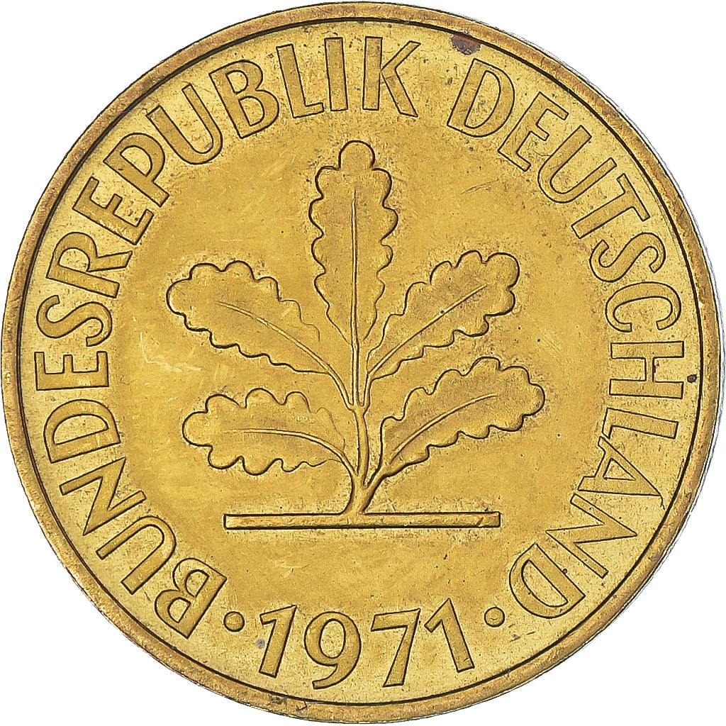 Coin, Germany, 10 Pfennig, 1971