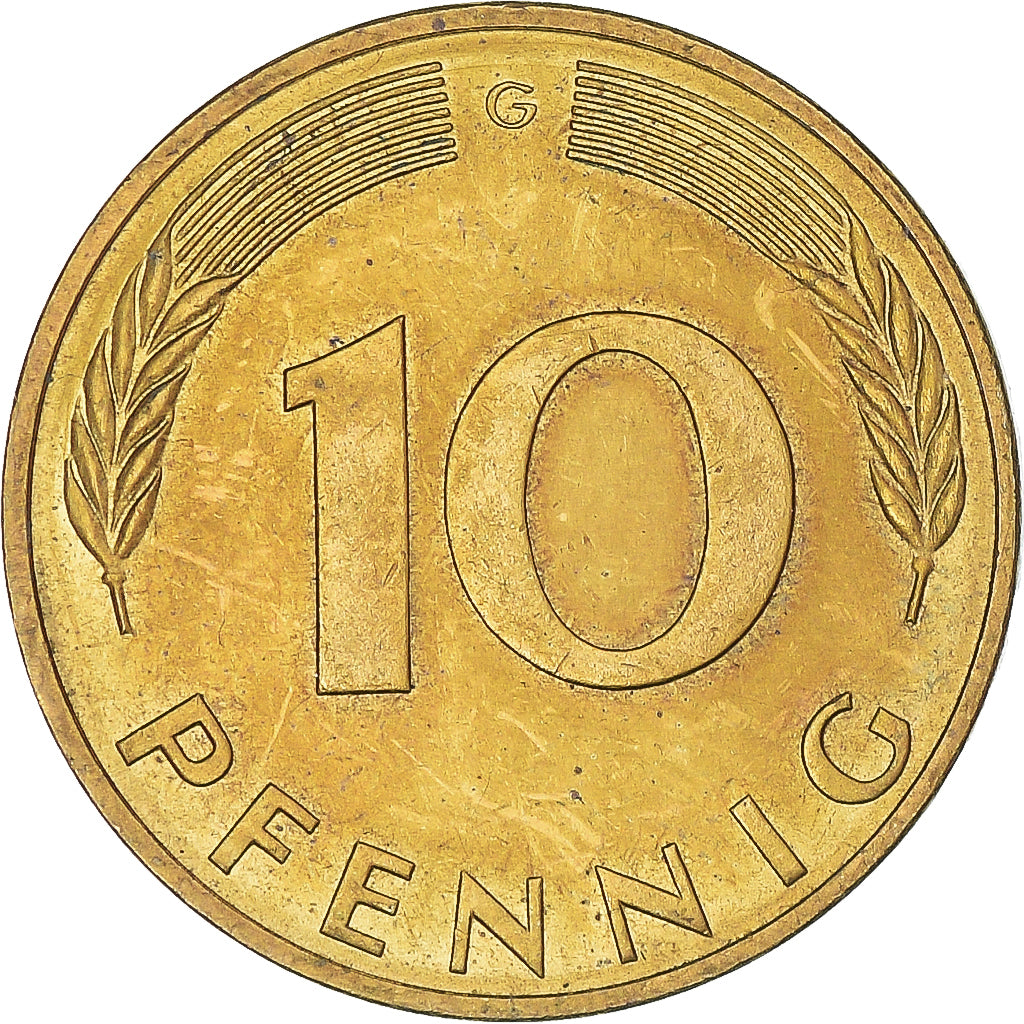 Coin, Germany, 10 Pfennig, 1971
