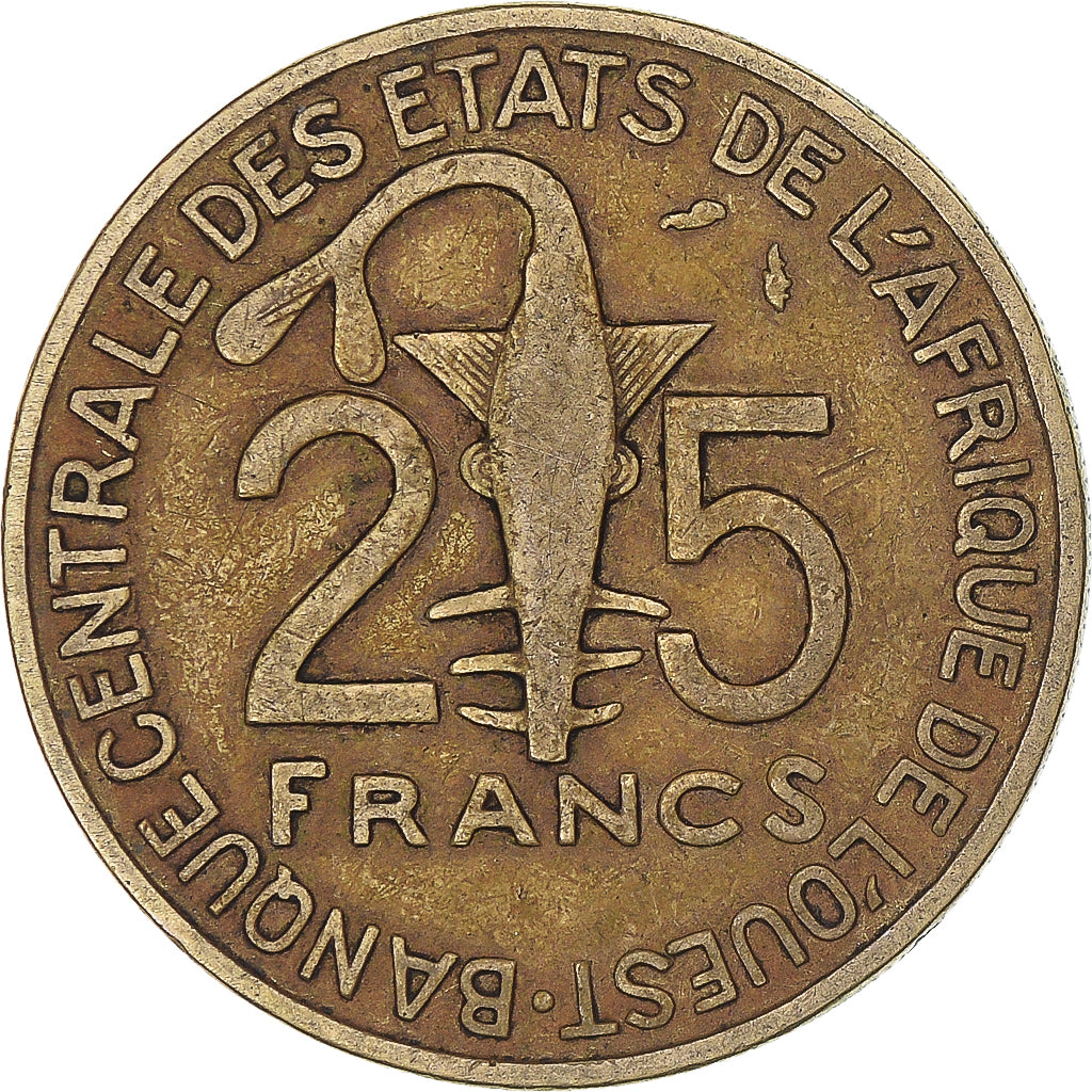 Moneda, Estados del África Occidental, 25 Francs, 1976