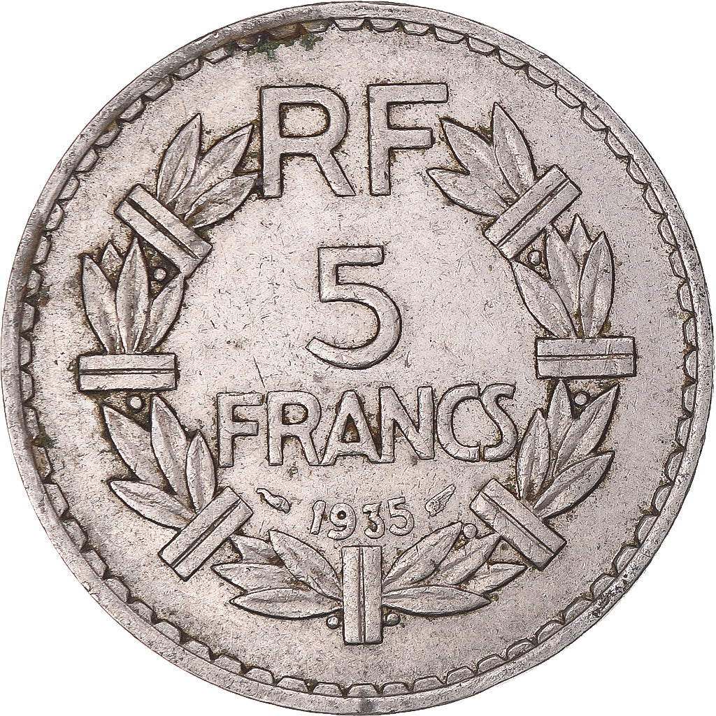 Moneda, Francia, 5 Francs, 1935