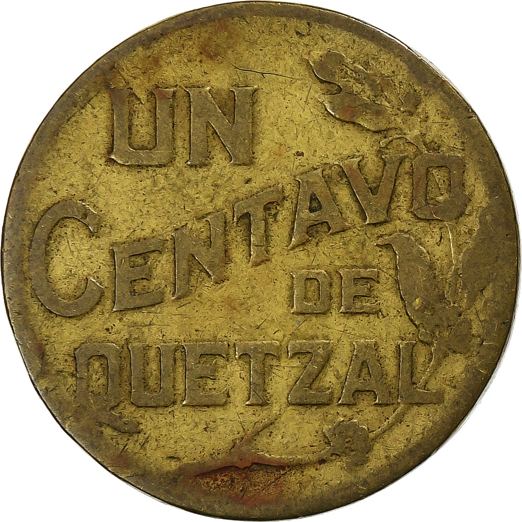Guatemala, Centavo, 1944, Laiton, TB