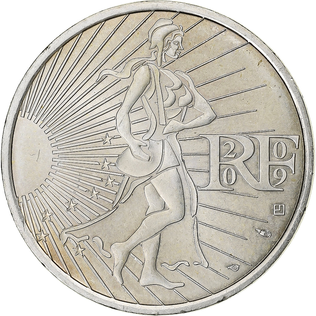 Francia, 10 Euro, Semeuse, 2009, MDP, Argento, SPL