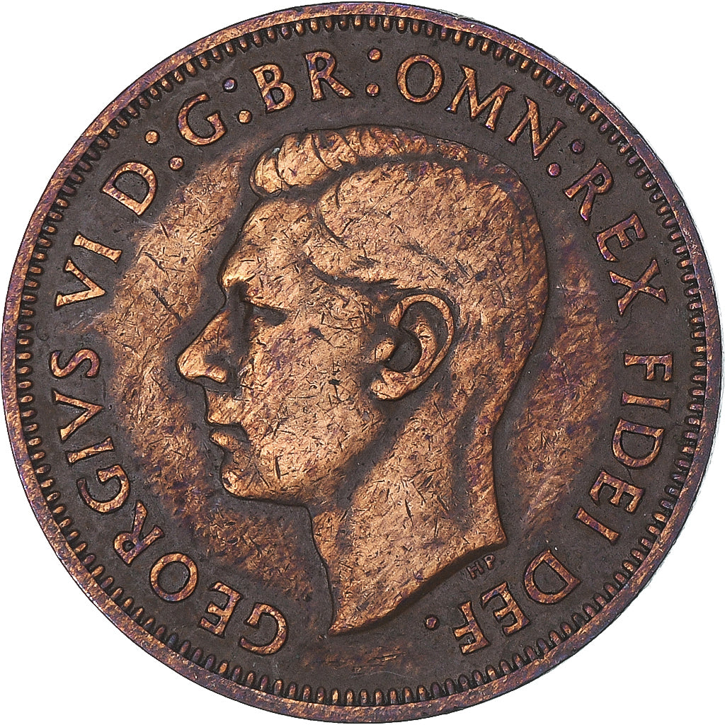 Moneta, Wielka Brytania, 1/2 Penny, 1952