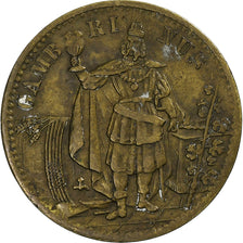 Allemagne, Jeton, Bon pour 1/2 litre de bière Gambrinus, Laiton, TTB