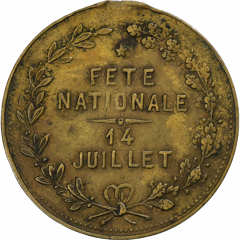 Frankreich, Medaille, 14 Juillet, Messing, SS