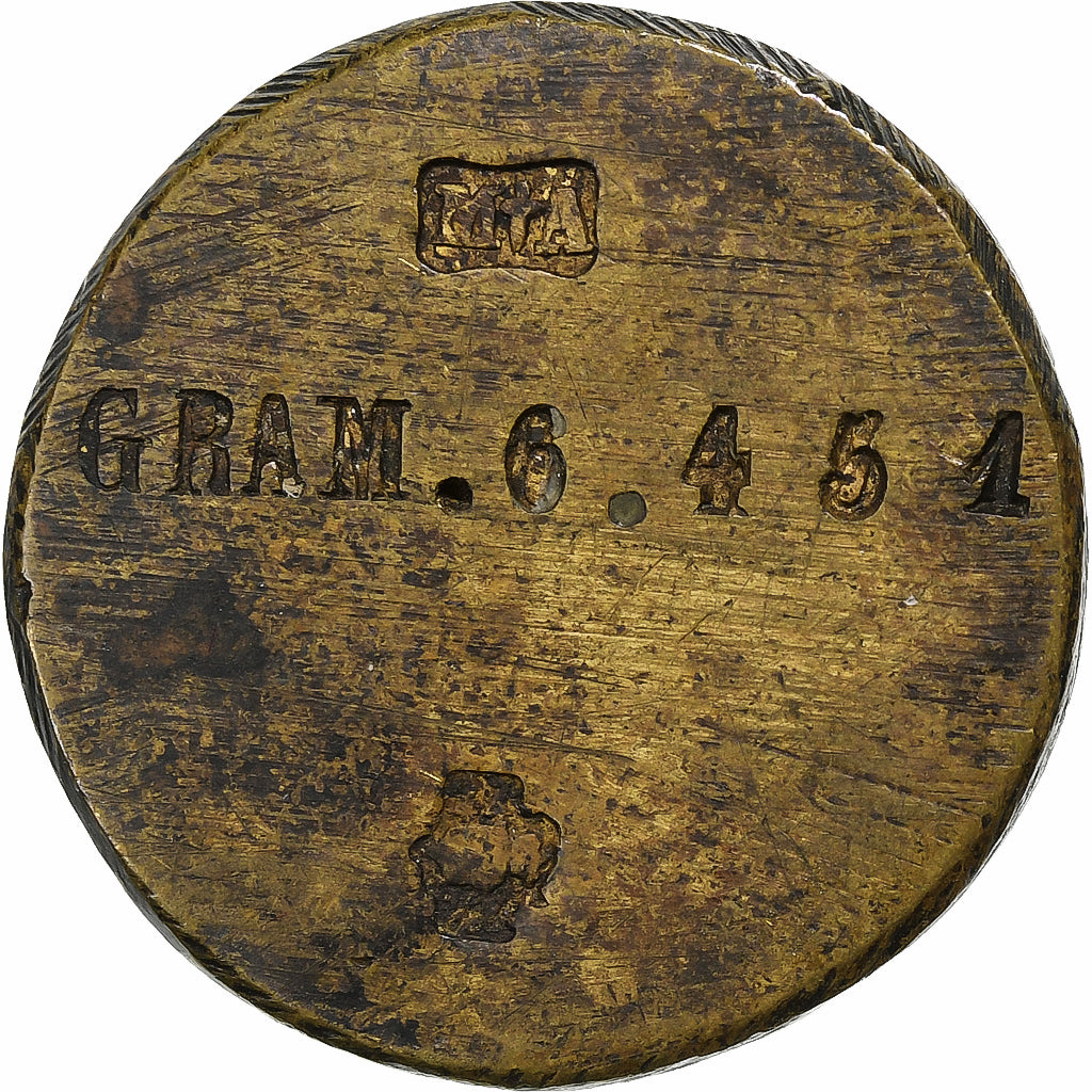 Italie, Poids monétaire, Bronze, TB+