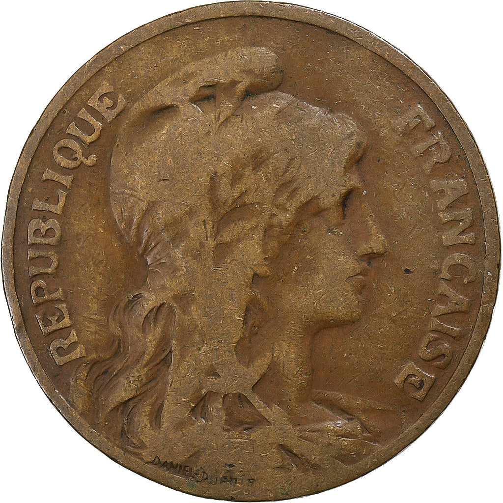 France, 10 Centimes, Daniel-Dupuis, 1898, Paris, Bronze, TB+
