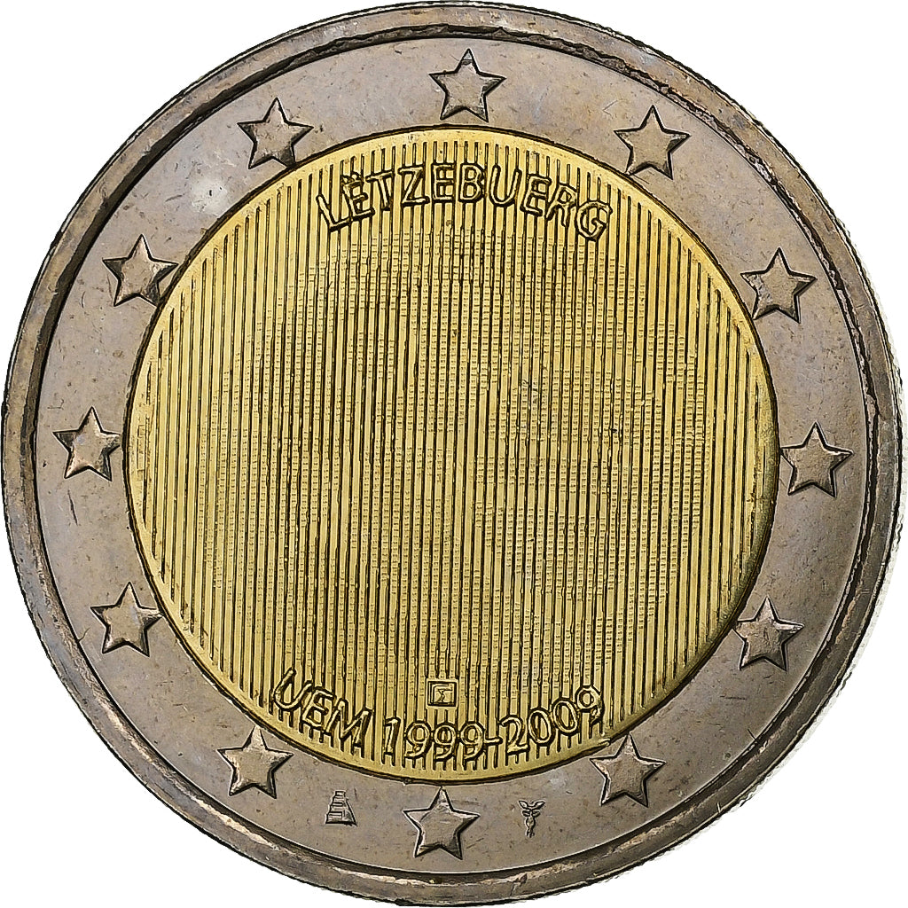 Lussemburgo, 2 Euro, UEM, 2009, Utrecht, Bi-metallico, SPL