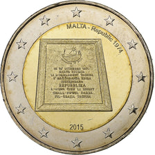 Malta, 2 Euro, Republic of Malta, 2015, Bi-Metallic, MS(63)
