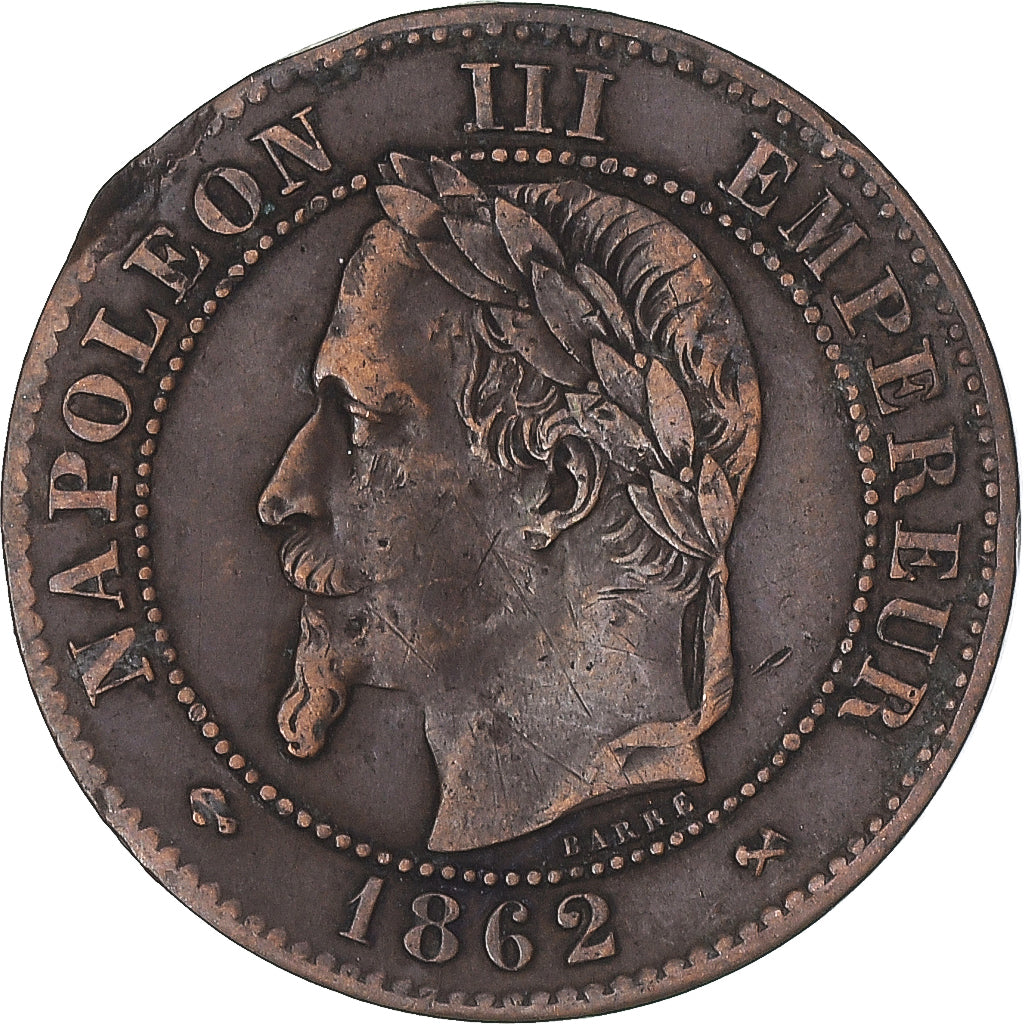 Moneta, Francja, 2 Centimes, 1862
