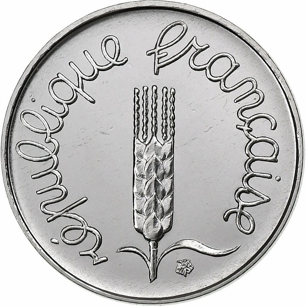 France, Centime, Épi, 1980, MDP, série FDC, Stainless Steel, MS(65-70)