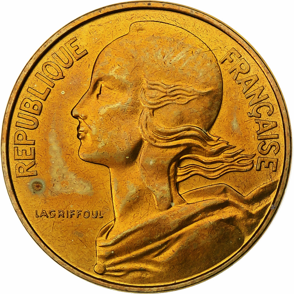 France, 10 Centimes, Marianne, 1980, MDP, série FDC, Bronze-Aluminium