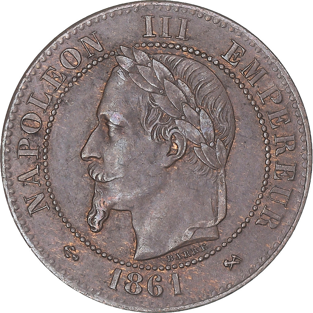 Coin, France, 2 Centimes, 1861
