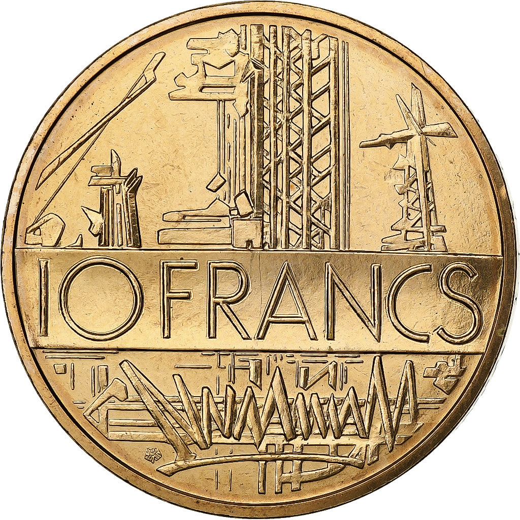 Francja, 10 Francs, Mathieu, 1980, MDP, série FDC, Cupro-aluminium-nickel