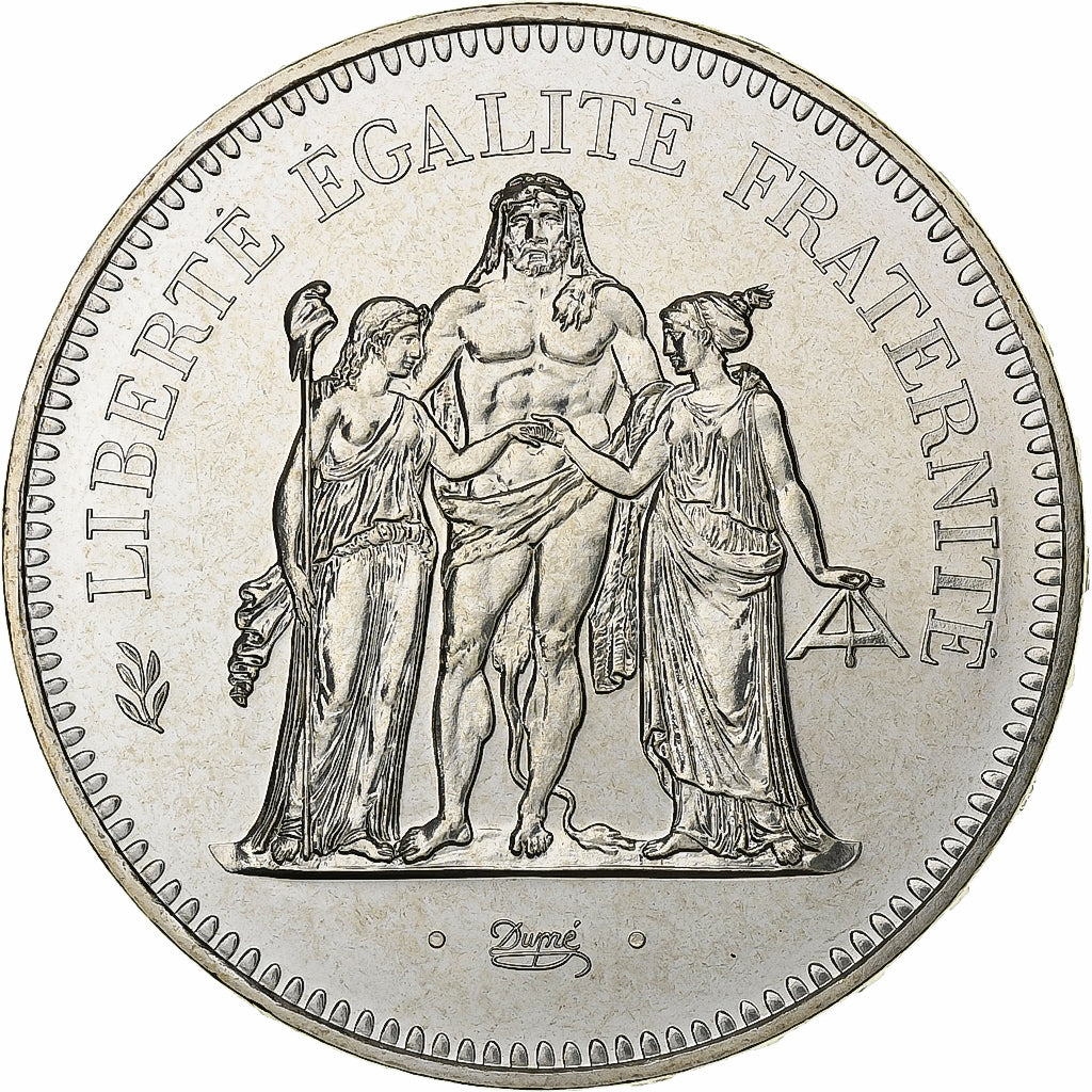Francia, 50 Francs, Hercule, 1980, MDP, série FDC, Argento, FDC