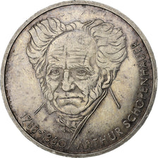 Germany, 10 Mark, Arthur Schopenhauer, 1988, Munich, Silver, AU(55-58)