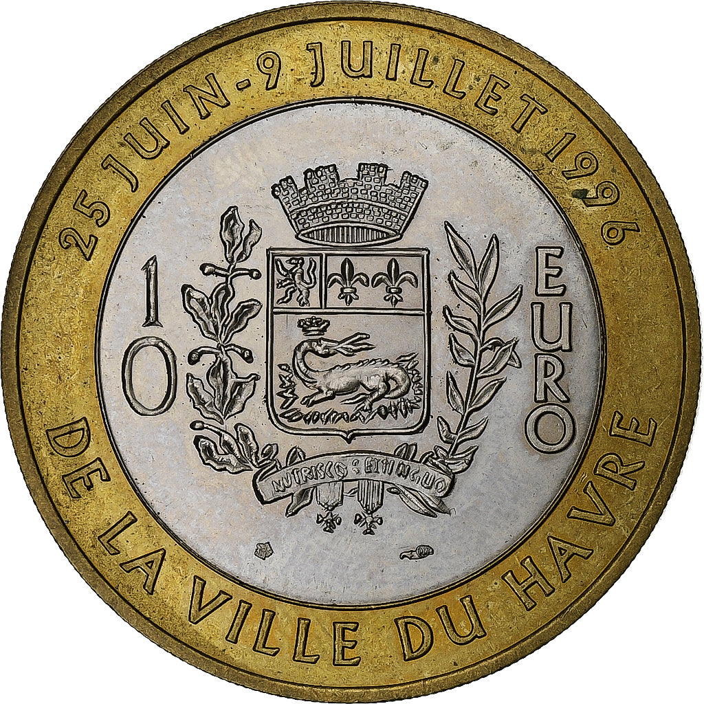 Frankreich, 10 Euro, 1996, MDP, Bi-Metallic, VZ+