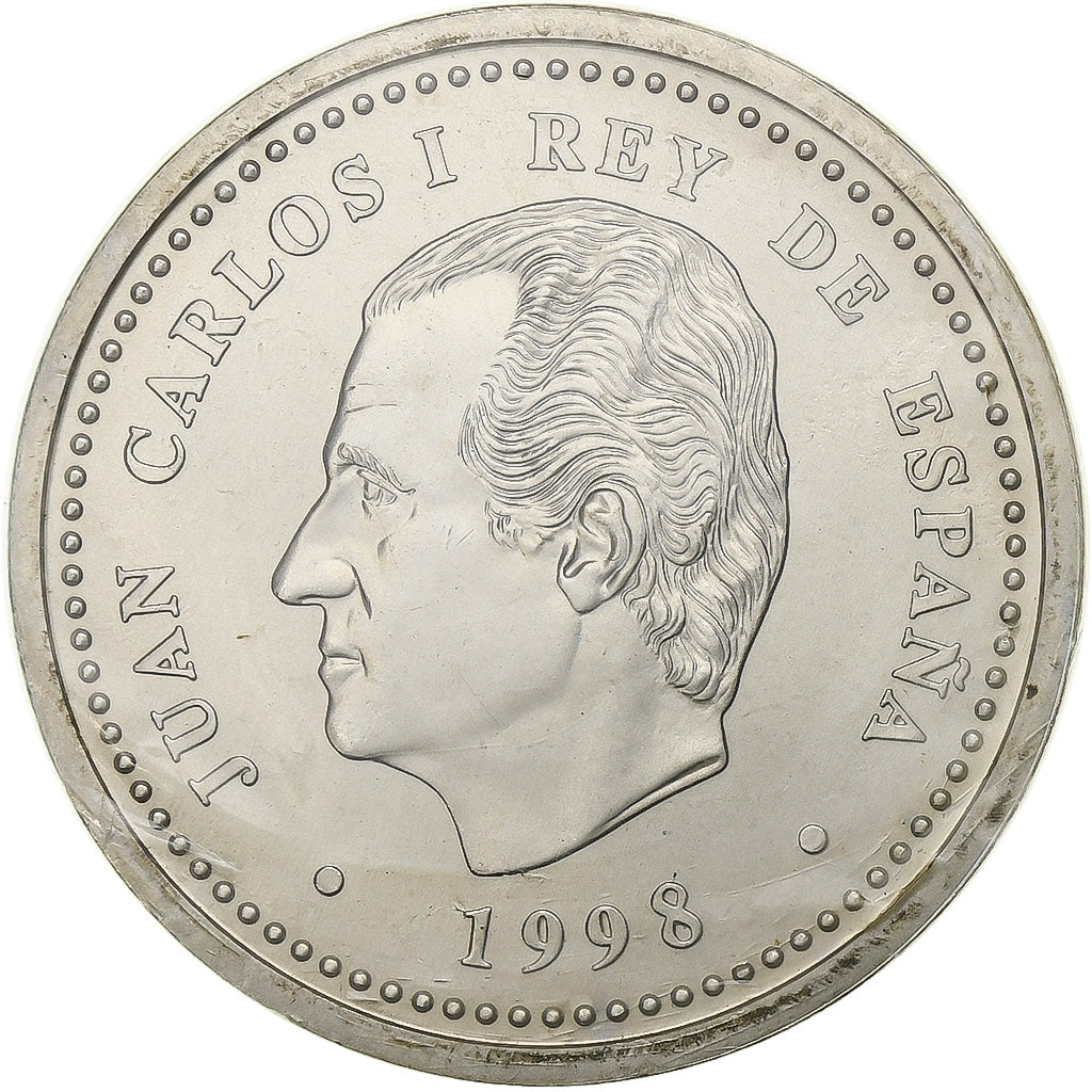 Spain, Juan Carlos I, 2000 Pesetas, Escurial, 1998, Madrid, Silver, MS(65-70)