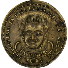 France, Advertising Token, A l'Hérissé, Chapellerie, Brass, AU(50-53)