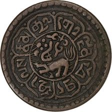 Tibet, 1 Sho, 1928, Copper, AU(50-53)
