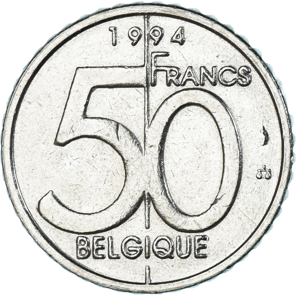 Moneta, Belgio, 50 Francs, 50 Frank, 1994