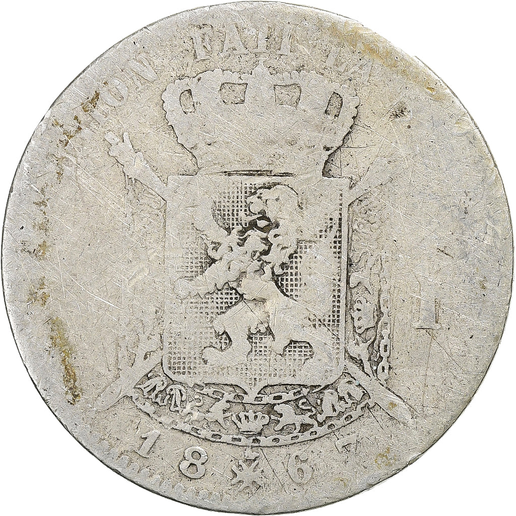 Belgium, Leopold II, 2 Francs, 1867, Brussels, Silver, F(12-15)